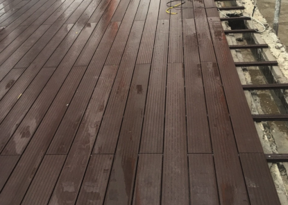 Thi công sàn nhựa ngoài trời tại Bình Dương